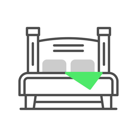 Double Bed Creative Icons Designのイラスト素材