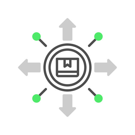 Distribution Creative Creative Icons Design Designのイラスト素材