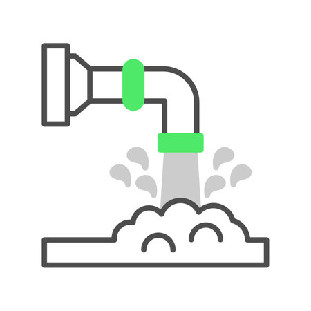 Waste Water Creative Icons Designのイラスト素材