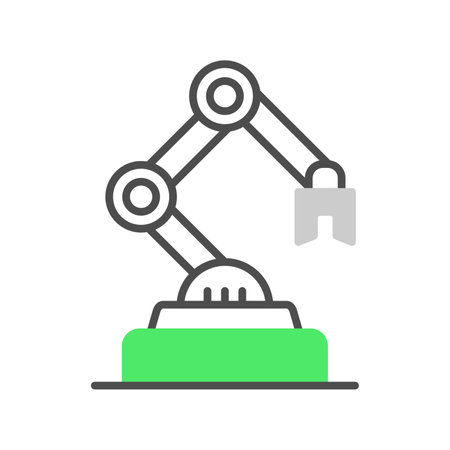 Industrial Robot Creative Icons Designのイラスト素材