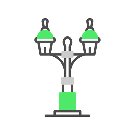 Street Lamp Creative Icons Designのイラスト素材