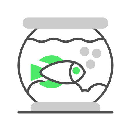 Fish Bowl Creative Icons Designのイラスト素材