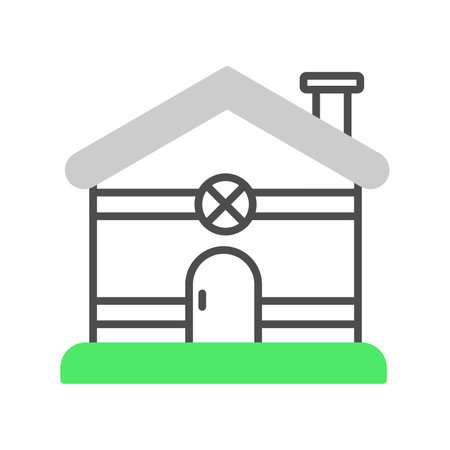 Gingerbread House Creative Icons Designのイラスト素材