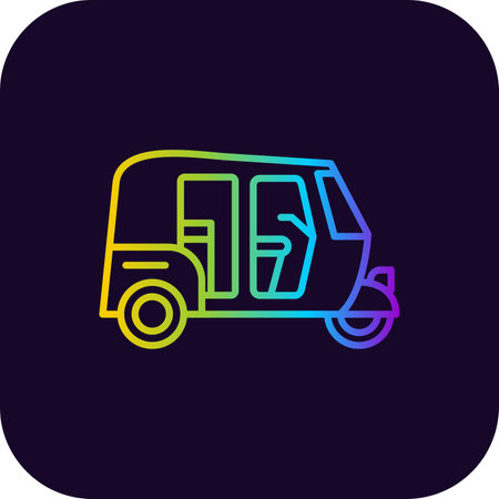 Rickshaw Iconのイラスト素材