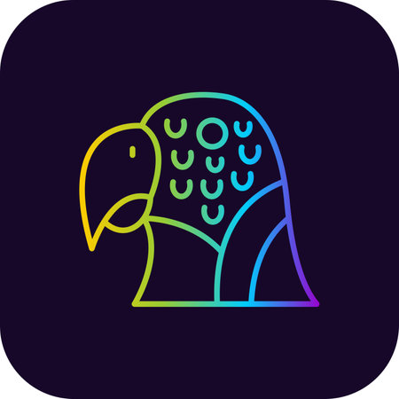 Parrot Iconのイラスト素材