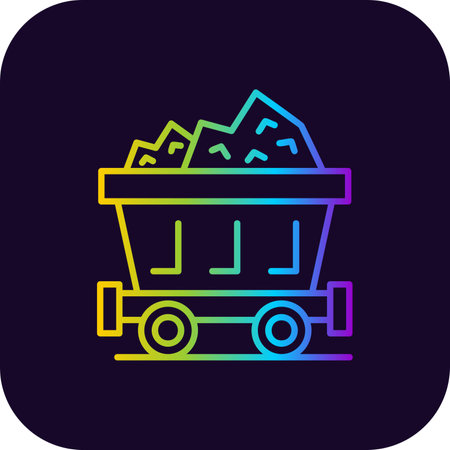 Mine Cart Creative Icons Designのイラスト素材