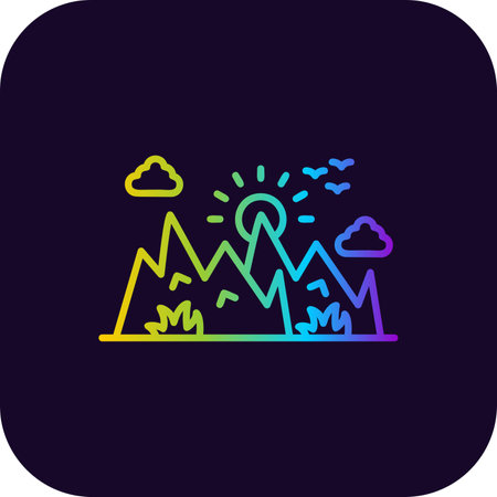 Mountain Creative Icons Designのイラスト素材