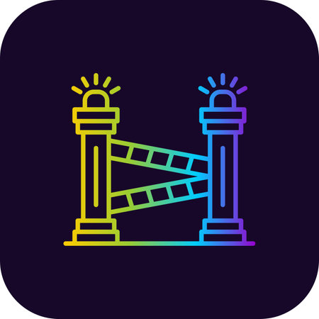 Police Line Creative Icons Designのイラスト素材