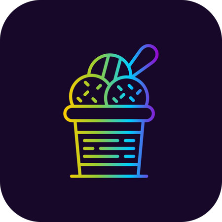Ice Cream Creative Icons Designのイラスト素材