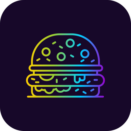 Burguer Creative Icons Designのイラスト素材