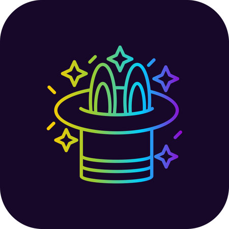 Magic Trick Creative Icons Design