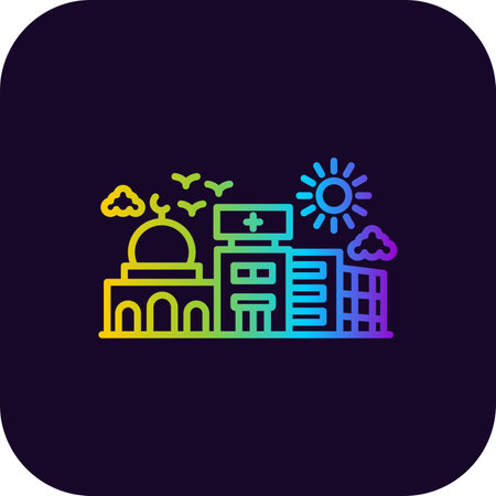 Skyscrapers Creative Icons Designのイラスト素材