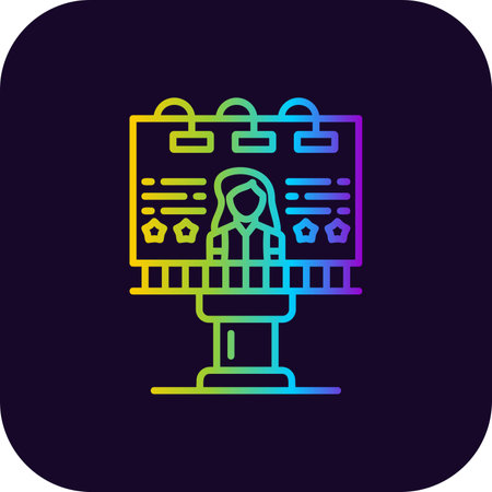 Billboard Creative Icons Designのイラスト素材