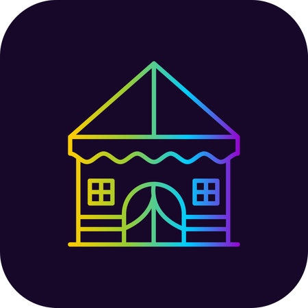 Tent Creative Icons Designのイラスト素材