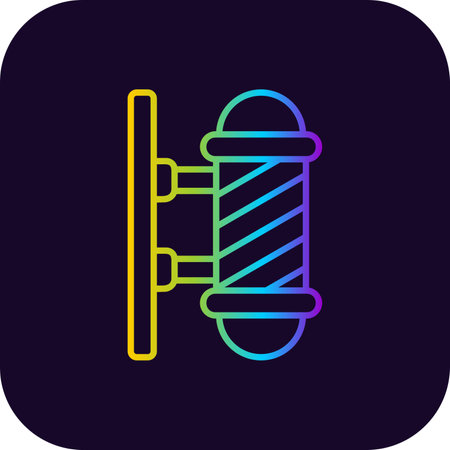 Barber Pole Creative Icons Designのイラスト素材