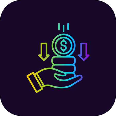Savings Creative Icons Designのイラスト素材