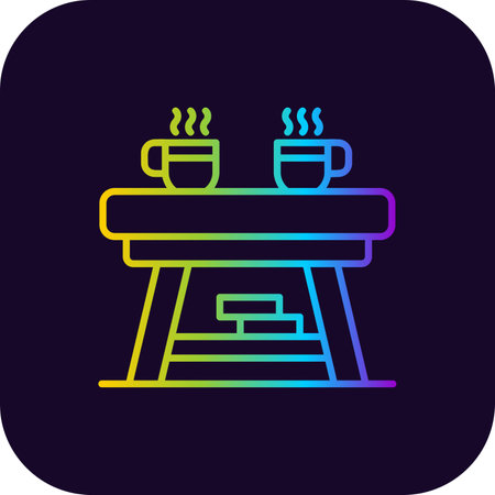 Coffee Table Creative Icons Designのイラスト素材