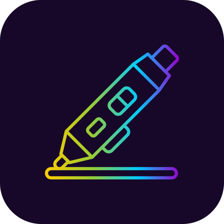 3d Pen Creative Icons Designのイラスト素材