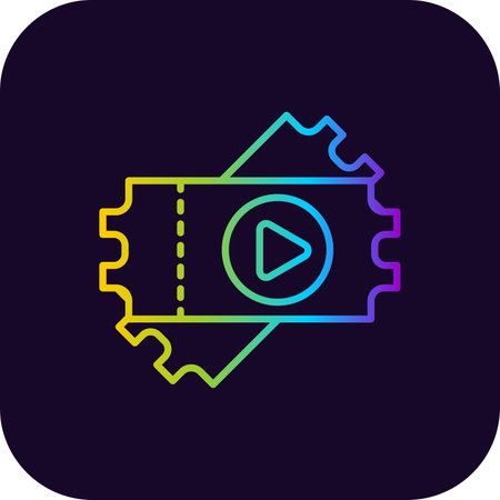 Ticket Creative Icons Designのイラスト素材
