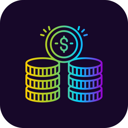 Coin Creative Icons Designのイラスト素材