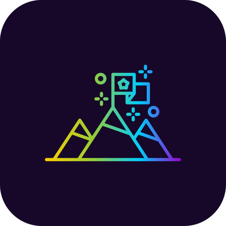 Goal Creative Icons Designのイラスト素材