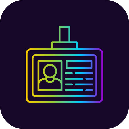 Id Card Creative Icons Designのイラスト素材