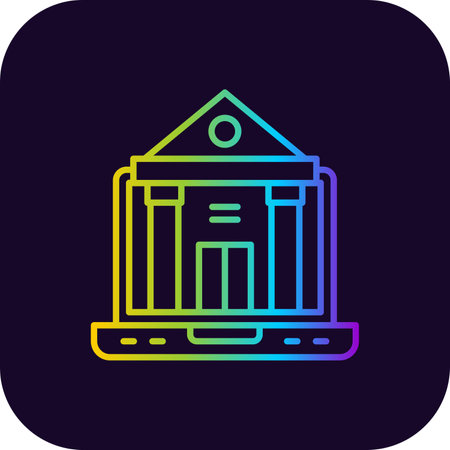 Online University Creative Icons Designのイラスト素材