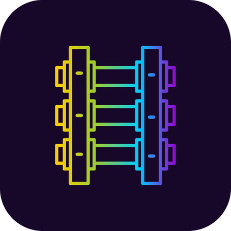 Train Tracks Creative Icons Designのイラスト素材