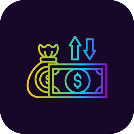Cash Flow Creative Icons Designのイラスト素材