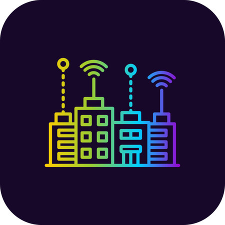 Smart City Creative Icons Designのイラスト素材