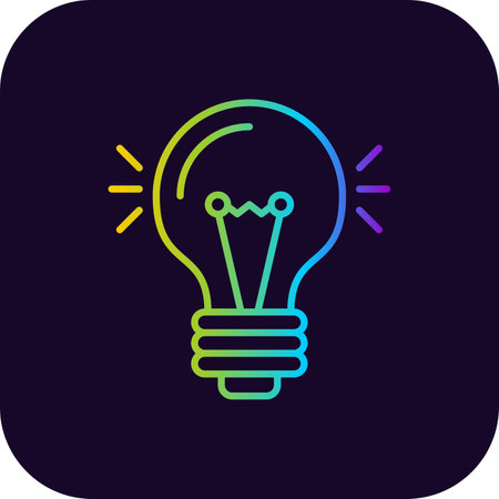 Light Bulb Creative Icons Designのイラスト素材