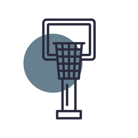 Basketball Hoop Creative Icons Designのイラスト素材