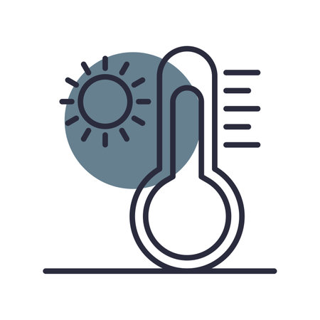 High Temperature Creative Icons Designのイラスト素材