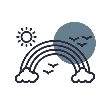 Rainbow Iconのイラスト素材