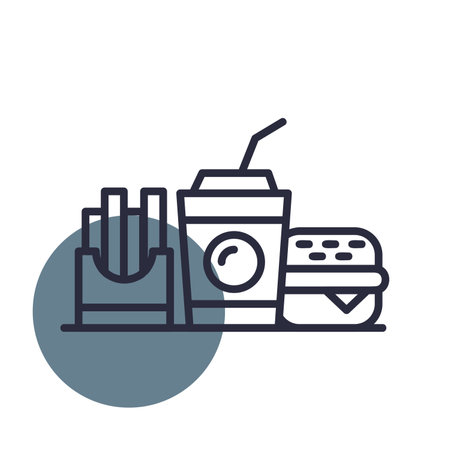 Fast Food Iconのイラスト素材