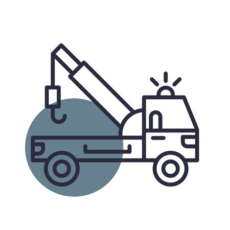 Tow Truck Iconのイラスト素材