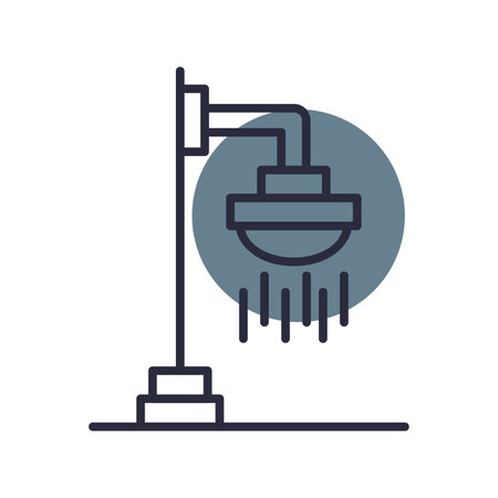 Roof Shower Creative Icons Designのイラスト素材