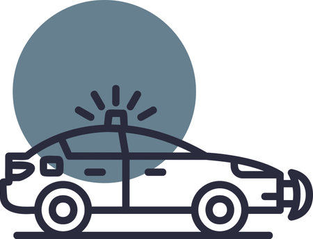 Police Car Iconのイラスト素材