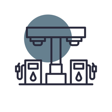 Petrol Station Iconのイラスト素材