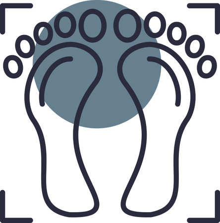 Foot Print Iconのイラスト素材