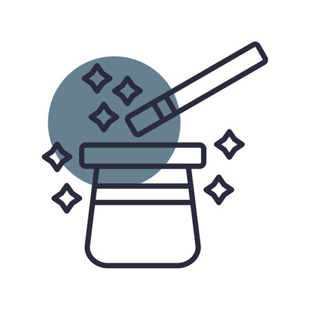 Magic Trick Creative Icons Designのイラスト素材