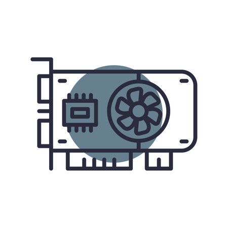 Graphic Card Creative Icons Designのイラスト素材