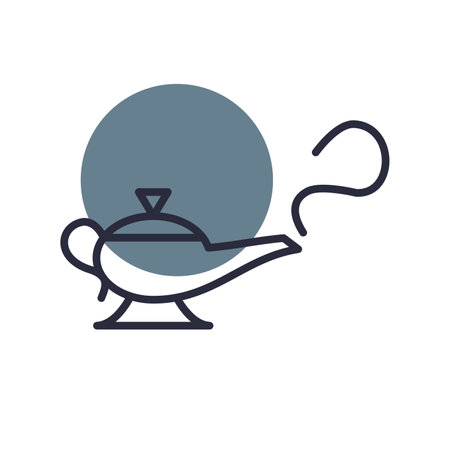 Magic Lamp Creative Icons Designのイラスト素材