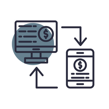 Online Transfer Iconのイラスト素材