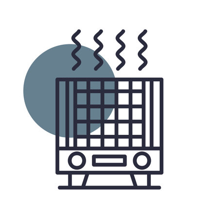 Heater iconのイラスト素材