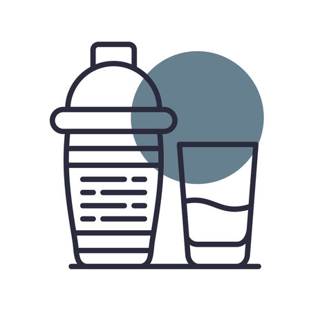 Cocktail Shaker Creative Icons Designのイラスト素材