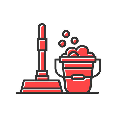 Floor Cleaner Creative Icons Designのイラスト素材
