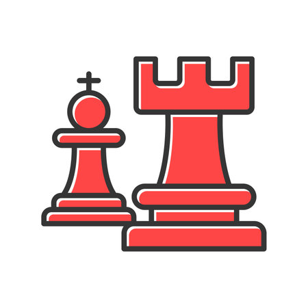 Chess Piece Creative Icons Designのイラスト素材