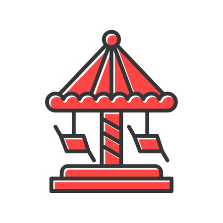 Merry Go Round Iconのイラスト素材