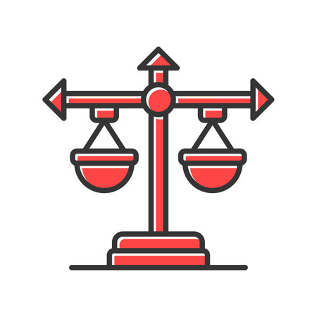 Balance Scale Creative Icons Designのイラスト素材